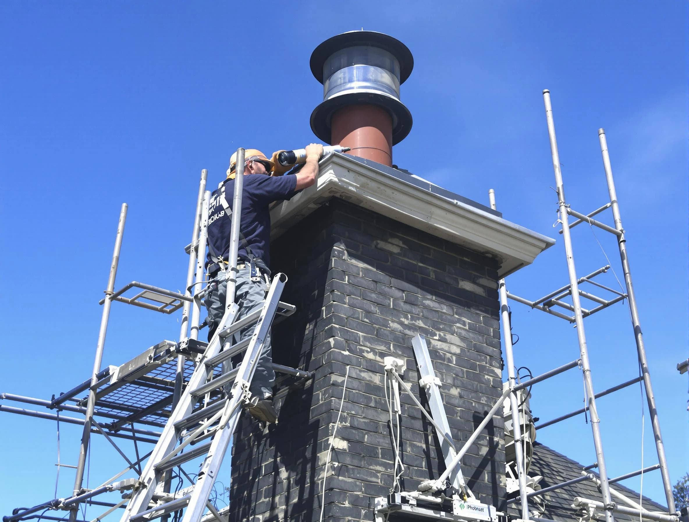 Sturdy chimney crown finished by Brick Chimney Sweep in Brick, NJ