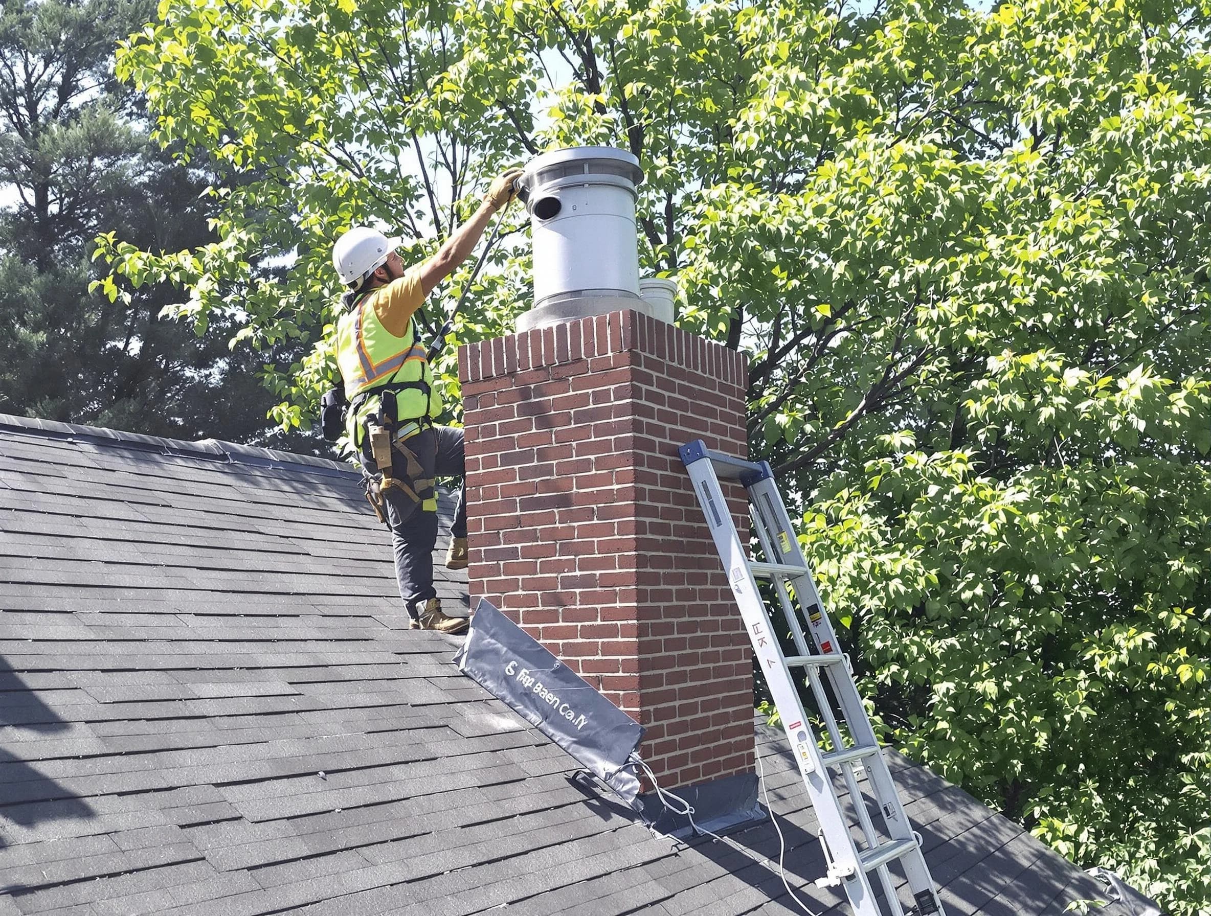 Chimney liner inspection by Brick Chimney Sweep in Brick, NJ