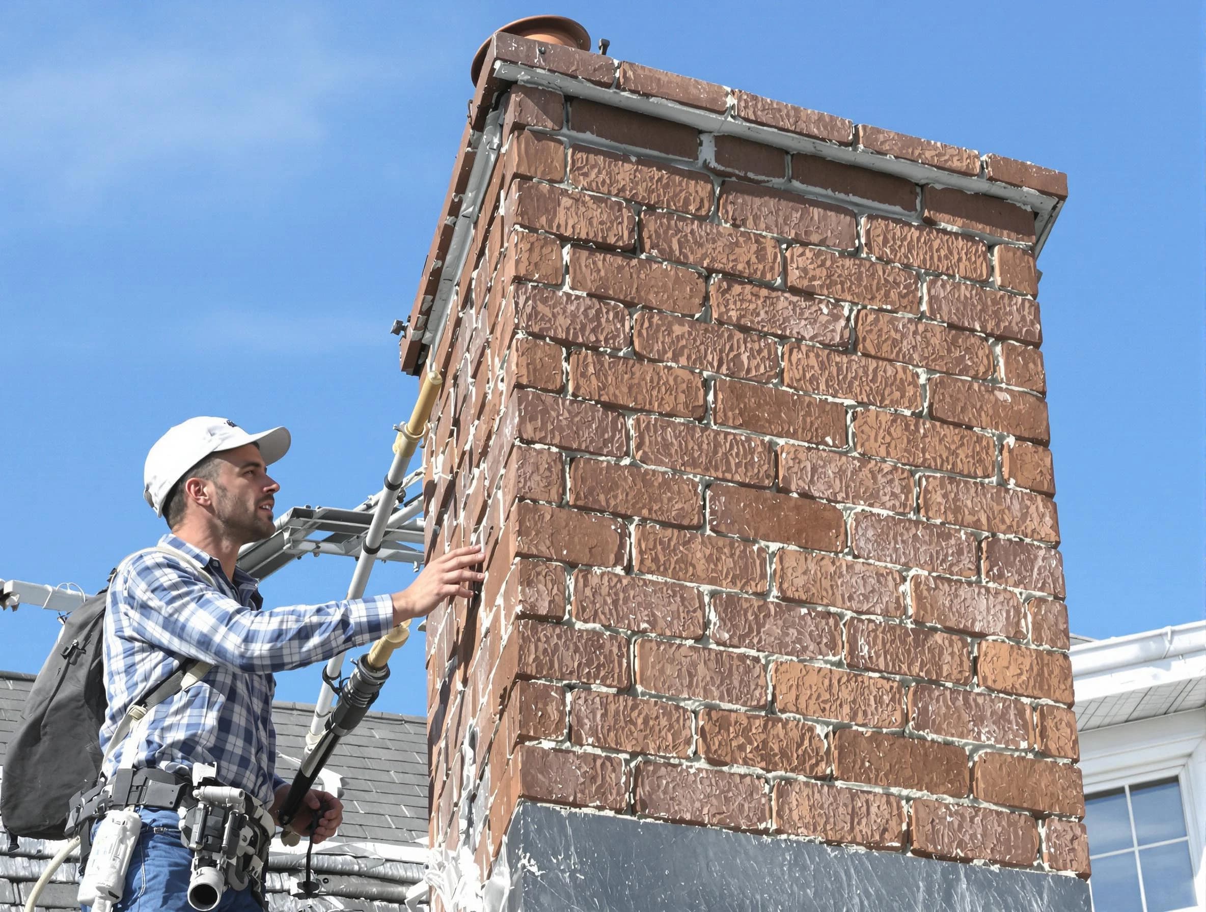 Brickwork for a chimney rebuild by Brick Chimney Sweep in Brick, NJ